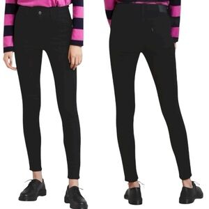 Levi’s 720 High Rise Super Skinny Jeans Black Stretch Denim Women’s Size 30